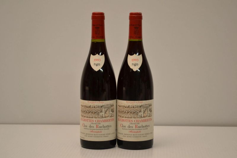 Ruchottes Chambertin Clos des Ruchottes Domaine Armand Rousseau 1993  - Auction An Extraordinary Selection of Finest Wines from Italian Cellars - Pandolfini Casa d'Aste