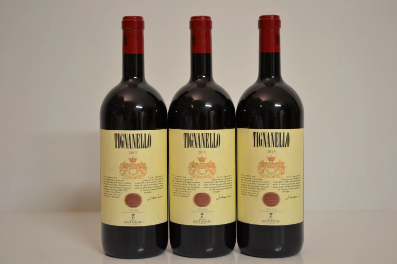 Tignanello Antinori 2015  - Asta Una Eccezionale Selezione di Vini e Distillati Internazionali da Collezioni Private - Pandolfini Casa d'Aste