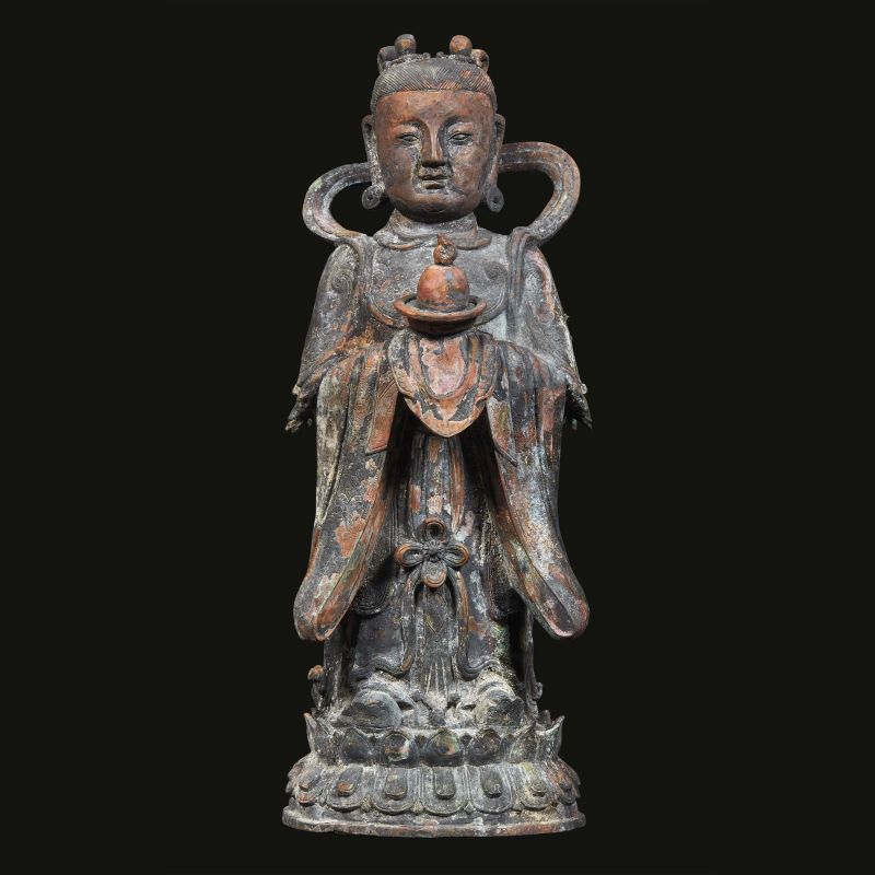 A BRONZE SCULPTURE, CHINA, MING DYNASTY, 16TH-17TH CENTURIES  - Auction Asian Art -  &#19996;&#26041;&#33402;&#26415; - Pandolfini Casa d'Aste