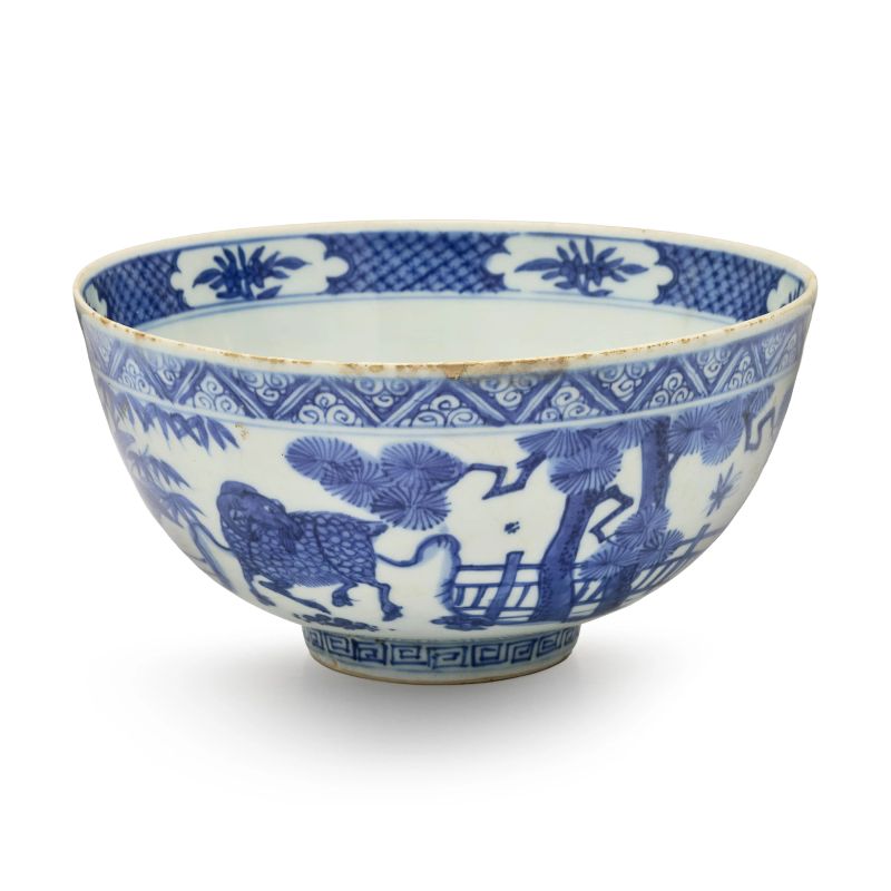 



A BLUE AND WHITE PORCELAIN BOWL, CHINA, QING DYNASTY, 18TH CENTURY, KANGXI PERIOD  - Asta Arte Orientale | 东方艺术 - Pandolfini Casa d'Aste