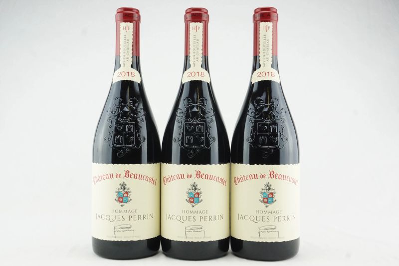 Ch&acirc;teau Beaucastel Ch&acirc;teuneuf du Pape Hommage a Jacques Perrin 2018  - Auction THE SIGNIFICANCE OF PASSION - Fine and Rare Wine - Pandolfini Casa d'Aste