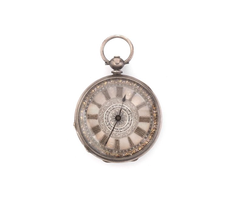 OROLOGIO DA TASCA IN METALLO  - Asta Gioielli, orologi da polso e da tasca, penne e argenti - Pandolfini Casa d'Aste