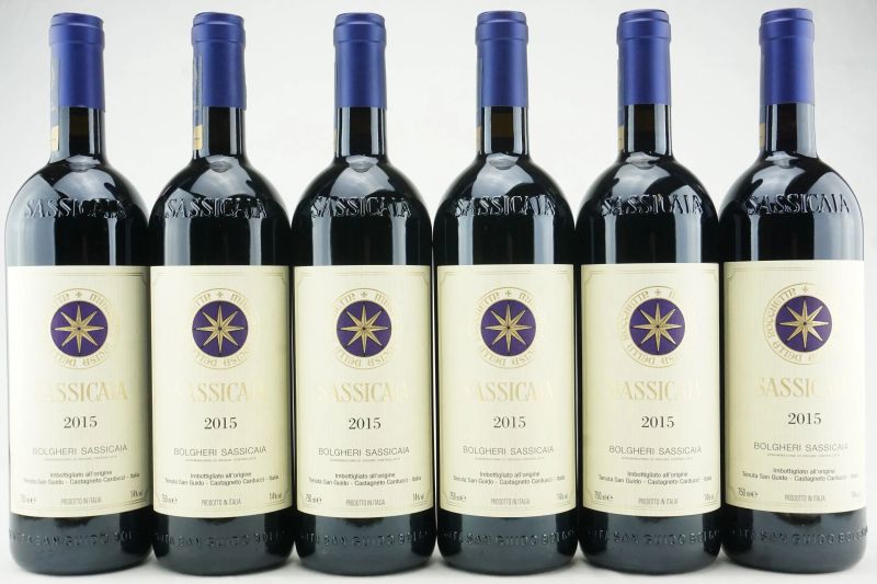 Sassicaia Tenuta San Guido 2015  - Auction THE SIGNIFICANCE OF PASSION - Fine and Rare Wine - Pandolfini Casa d'Aste