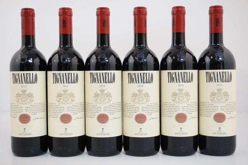 Tignanello Antinori 2016  - Auction FINE WINES AND SPIRITS - Pandolfini Casa d'Aste