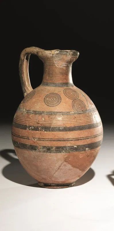 Brocca cipriota in ceramica bicroma  - Asta Reperti Archeologici - Pandolfini Casa d'Aste