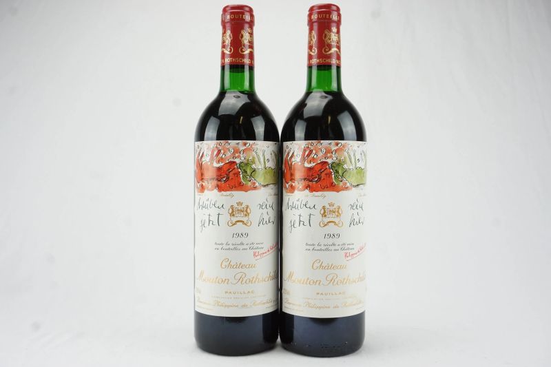      Ch&acirc;teau Mouton Rothschild 1989   - Auction The Art of Collecting - Italian and French wines from selected cellars - Pandolfini Casa d'Aste