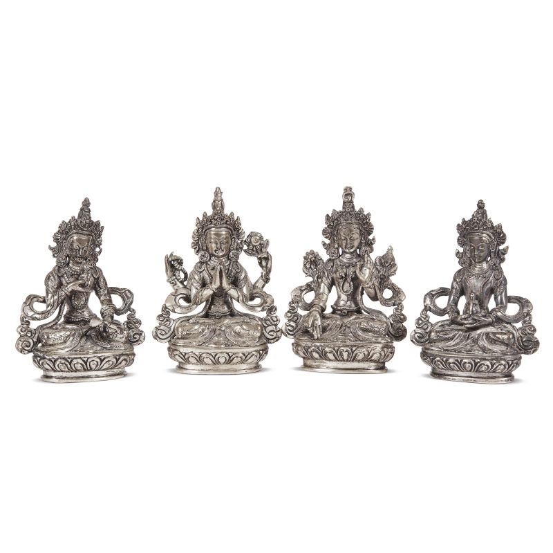 



FOUR STATUETTES, TIBET, 19TH-20TH CENTURY  - Asta Arte Orientale  东方艺术 - Pandolfini Casa d'Aste