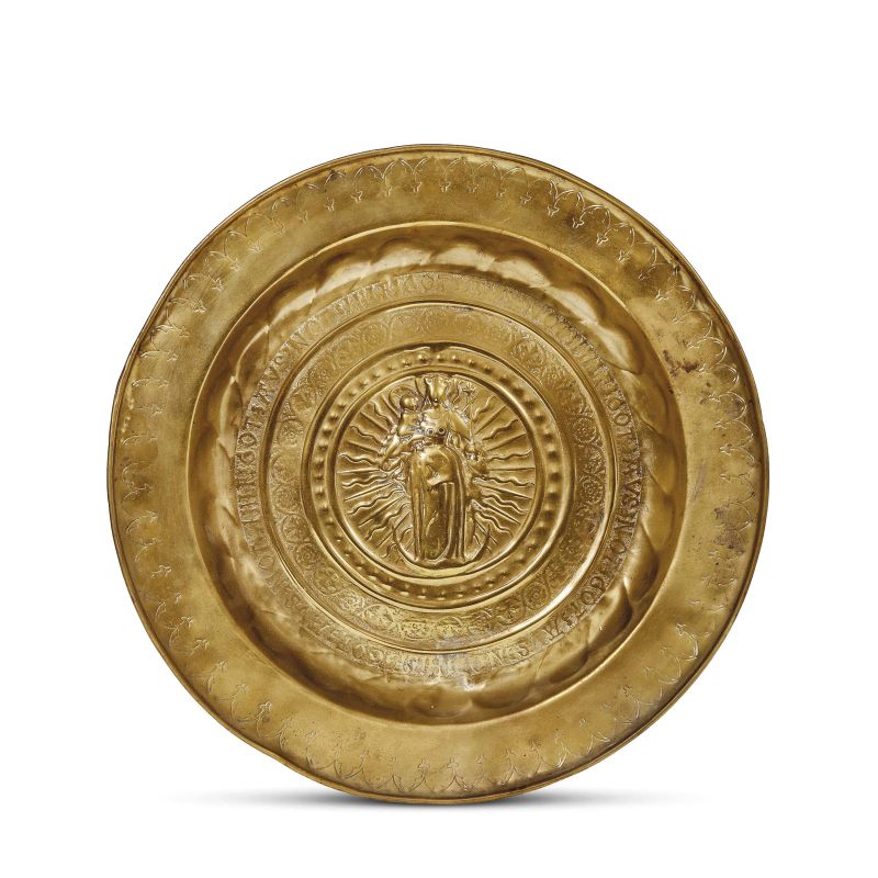 PIATTO DA PARATA, GERMANIA, SECOLO XVII  - Asta ARREDI, OGGETTI D'ARTE E MAIOLICHE - Pandolfini Casa d'Aste