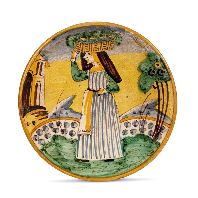 



A MONTELUPO DISH, CIRCA 1640-1660  - Auction FURNITURE, MAJOLICA AND WORKS OF ART - Pandolfini Casa d'Aste