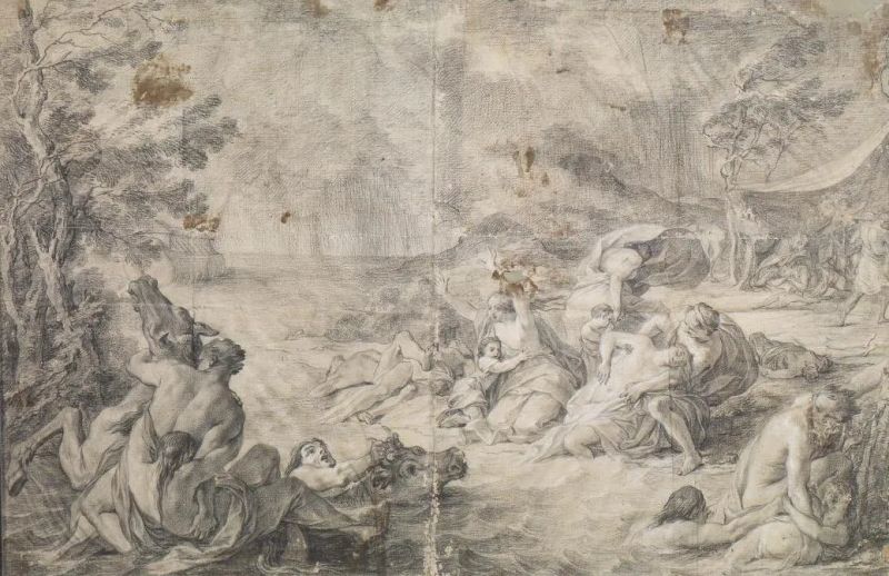 Scuola fiorentina, prima metà sec. XIX  - Auction Works on paper: 15th to 19th century drawings, paintings and prints - Pandolfini Casa d'Aste