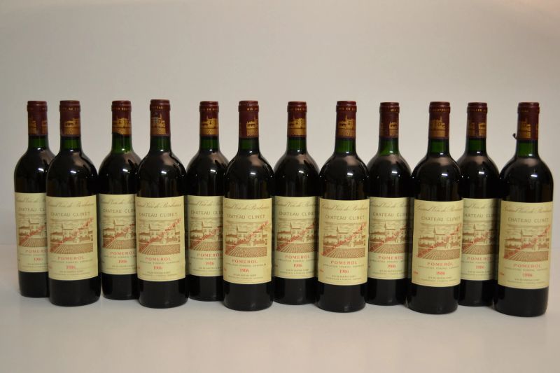 Château Clinet 1986  - Auction A Prestigious Selection of Wines and Spirits from Private Collections - Pandolfini Casa d'Aste