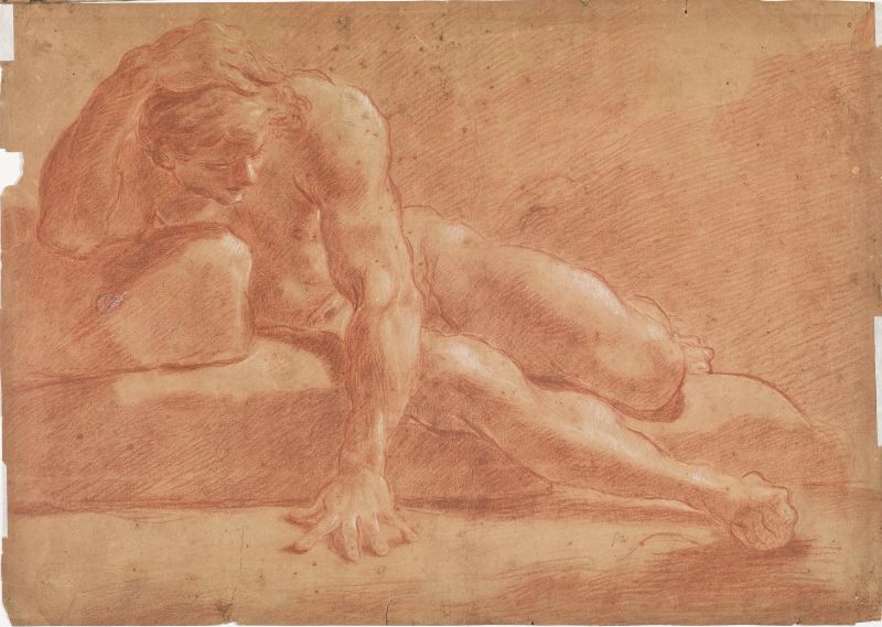      Scuola bolognese, sec. XVIII   - Auction Works on paper: 15th to 19th century drawings, paintings and prints - Pandolfini Casa d'Aste