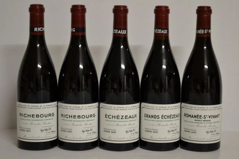 Selezione Domaine de la Romanee Conti 2001  - Asta Vini Pregiati e da Collezione - Pandolfini Casa d'Aste