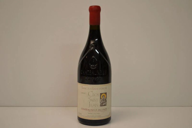 Chateauneuf-du Pape Sanctus Sanctorum Clos Saint Jean 2007                  - Asta Vini da Collezione da Importanti Cantine Private Italiane - Pandolfini Casa d'Aste