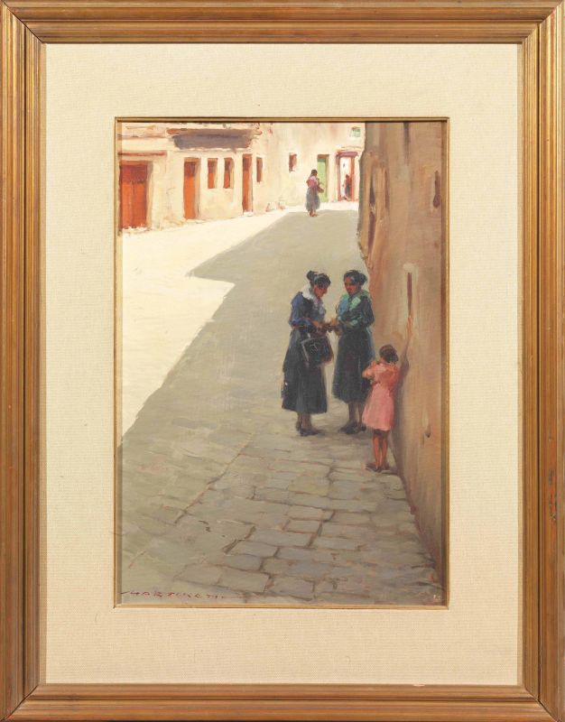 Scuola italiana, sec. XX  - Auction TIMED AUCTION | PAINTINGS, FURNITURE AND WORKS OF ART - Pandolfini Casa d'Aste